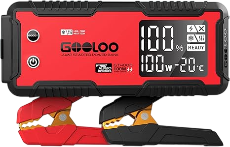 Gooloo Jump Starter 3000A Peak Car Jumper Starter 12V SuperSafe
