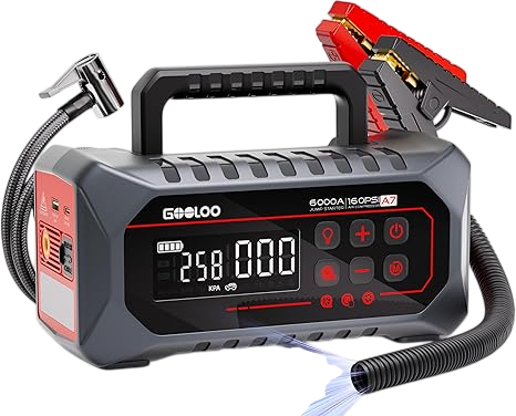 A7 Jump Starter with Air Compressor, 6000A
